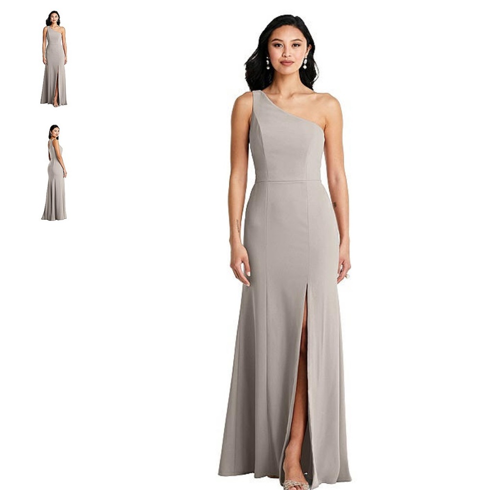 Dessy Collection - Bella Bridesmaids - Dress BB138 - Color: Taupe - Size: 12
